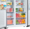 Hisense Side by Side Fridge, 508 Liter Capacity, Titanium Inox