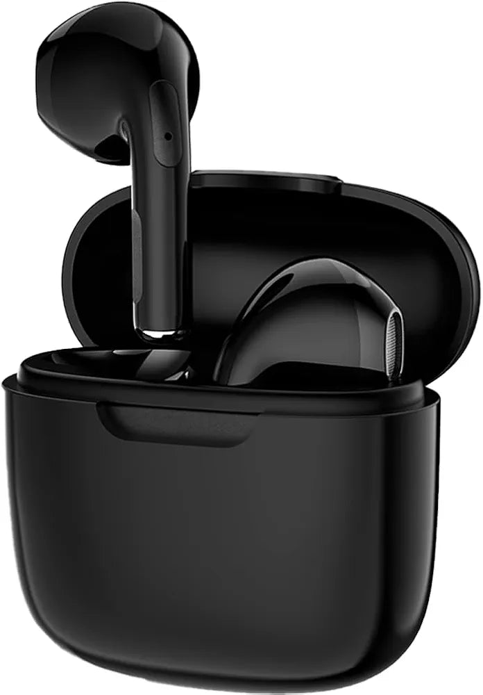 Norden Echo TWS Bluetooth Earphones, Wireless Bluetooth 5.0 Earbuds with Charging Case, 10m Range, Long Battery Life, Compact and Lightweight Design (Black)