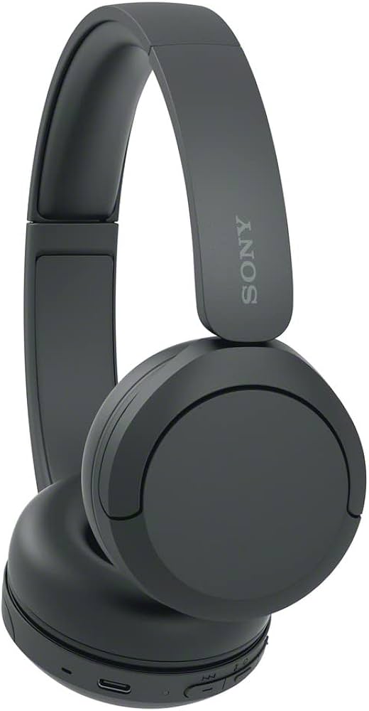 Sony WH-CH520 Wireless Headphones Bluetooth On-Ear Headset with Microphone and up to 50 Hours Battery Life with Quick Charging, Black