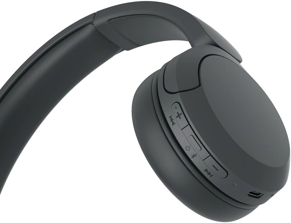 Sony WH-CH520 Wireless Headphones Bluetooth On-Ear Headset with Microphone and up to 50 Hours Battery Life with Quick Charging, Black