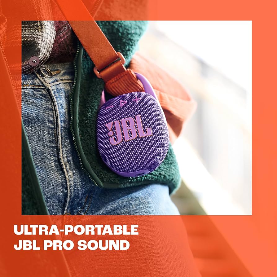 JBL Clip 5 Portable Bluetooth Speaker, Blue