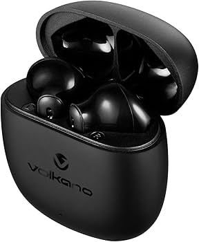 Volkano Sleek Series TWS Bluetooth Earphones | Hands-Free Calling | IPX4 Water Resistant | Voice Assistant Support | Black