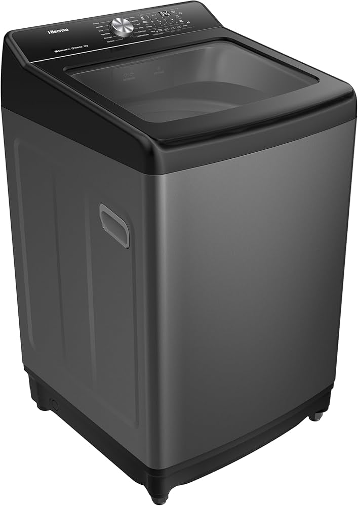 Hisense Top Loader Washing Machine, 18 Kg Load Capacity, Black