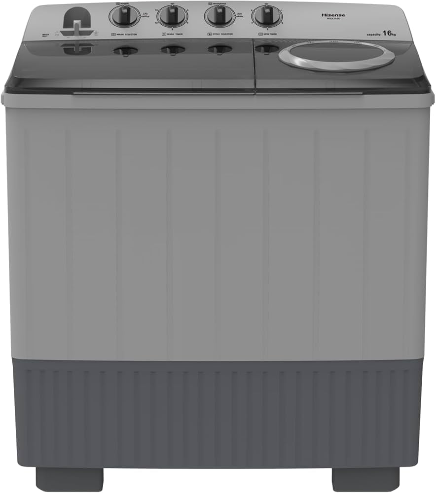 Hisense 16kg Twintub Washing Machine, Grey