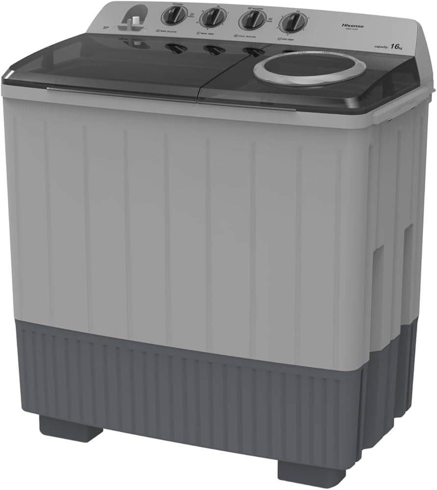 Hisense 16kg Twintub Washing Machine, Grey