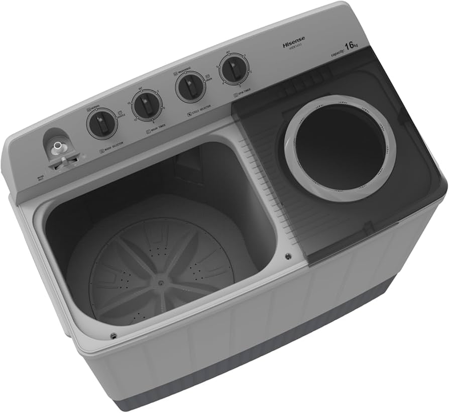 Hisense 16kg Twintub Washing Machine, Grey