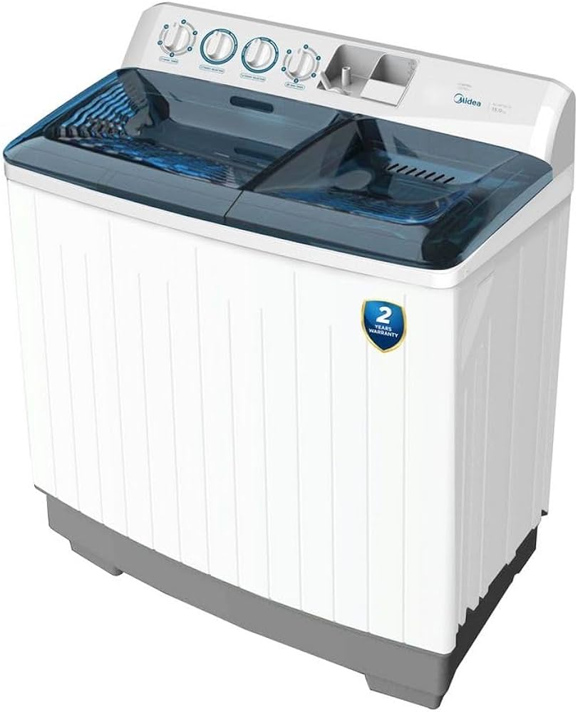 Midea 15kg Twin Tub Washing Machine - White