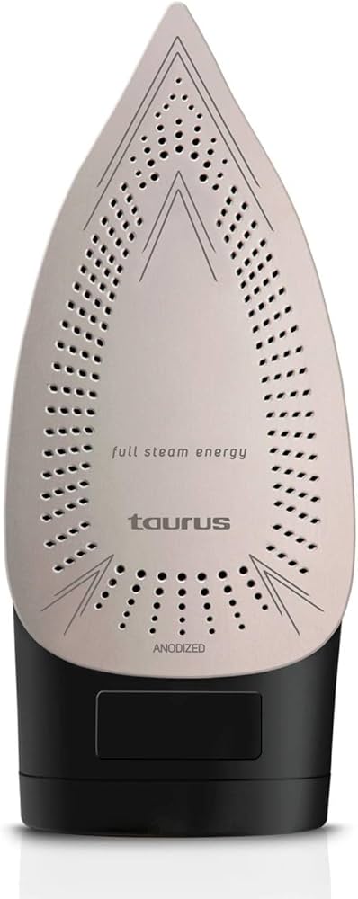 Taurus 918776 Iron Steam/Dry/Spray Anodized Black 330ml 3000W "Geyser Eco 3000"