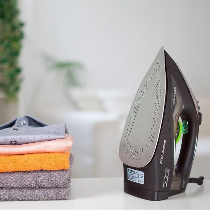 Taurus 918776 Iron Steam/Dry/Spray Anodized Black 330ml 3000W "Geyser Eco 3000"