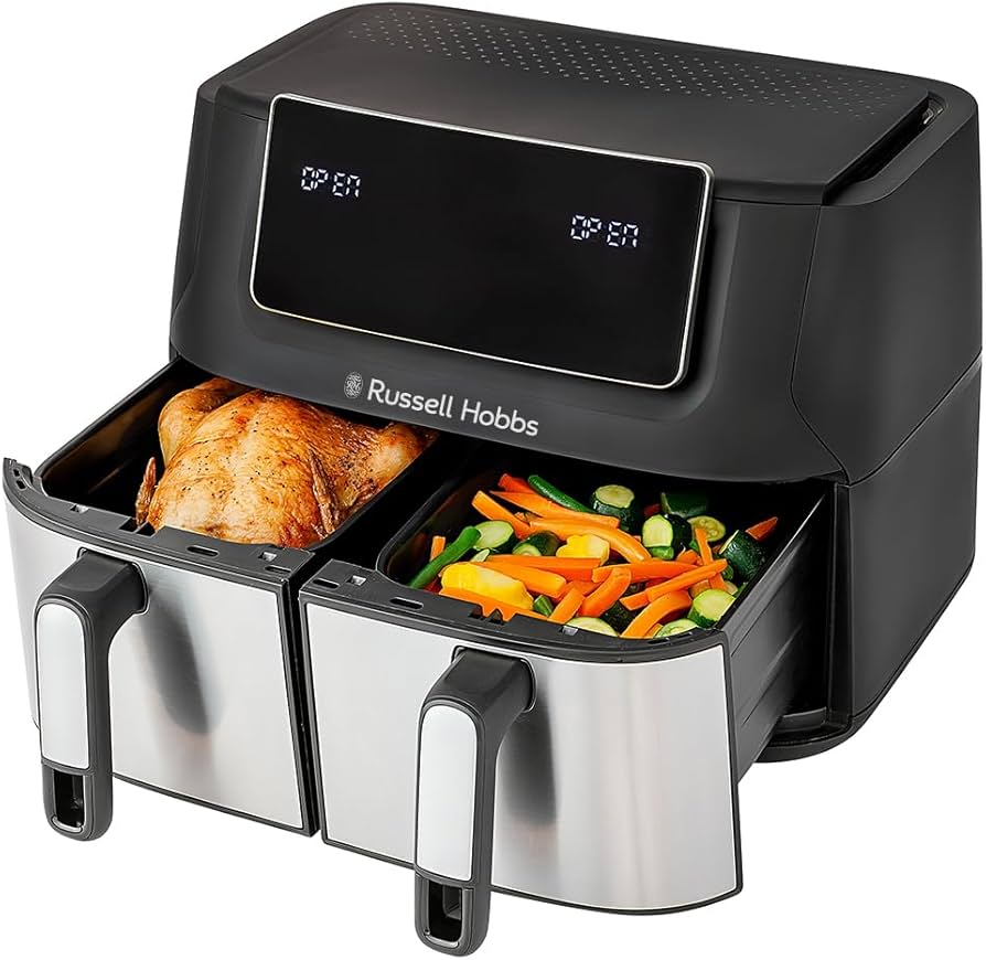 RUSSELL HOBBS 9L DUAL DIGITAL AIR FRYER