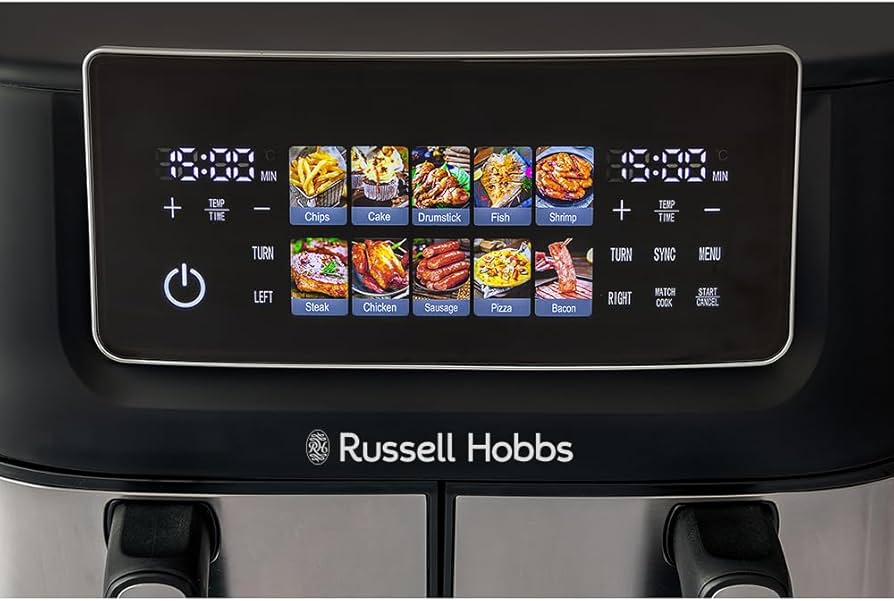RUSSELL HOBBS 9L DUAL DIGITAL AIR FRYER