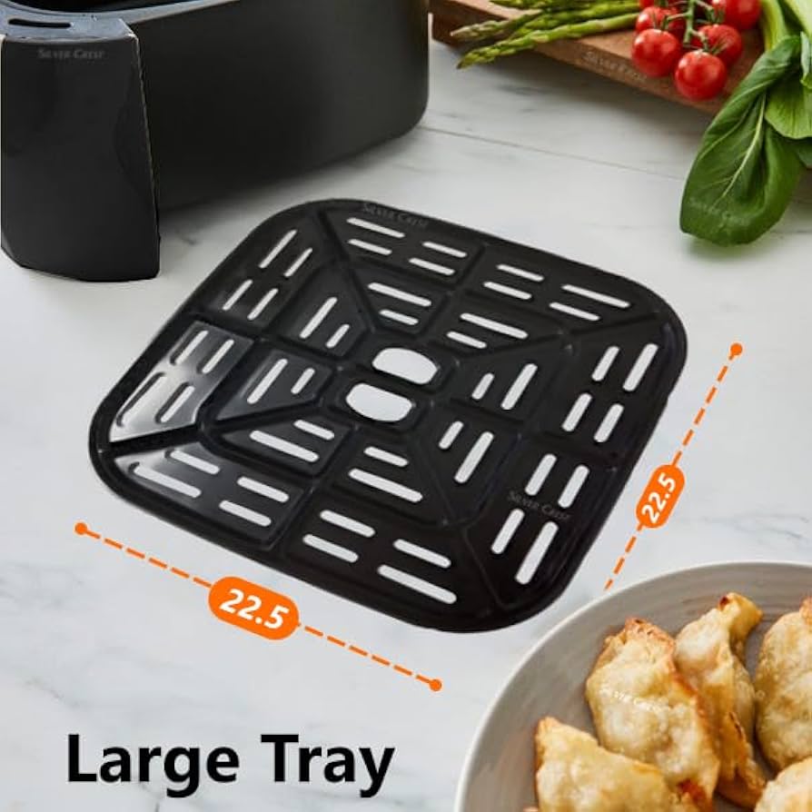 Silver Crest 8L Air Fryer with Visual Window – XXXL Capacity, 4-in-1 Cooking Presets