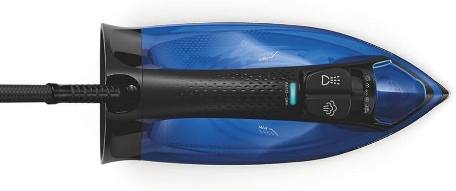 Philips Steam Iron PerfectCare - 2500W, 180 g Steam Boost, Auto-Shut, Drip Stop, SteamGlide Plus Soleplate, 45 g/min Continuous Steam, Blue - GC3920/20