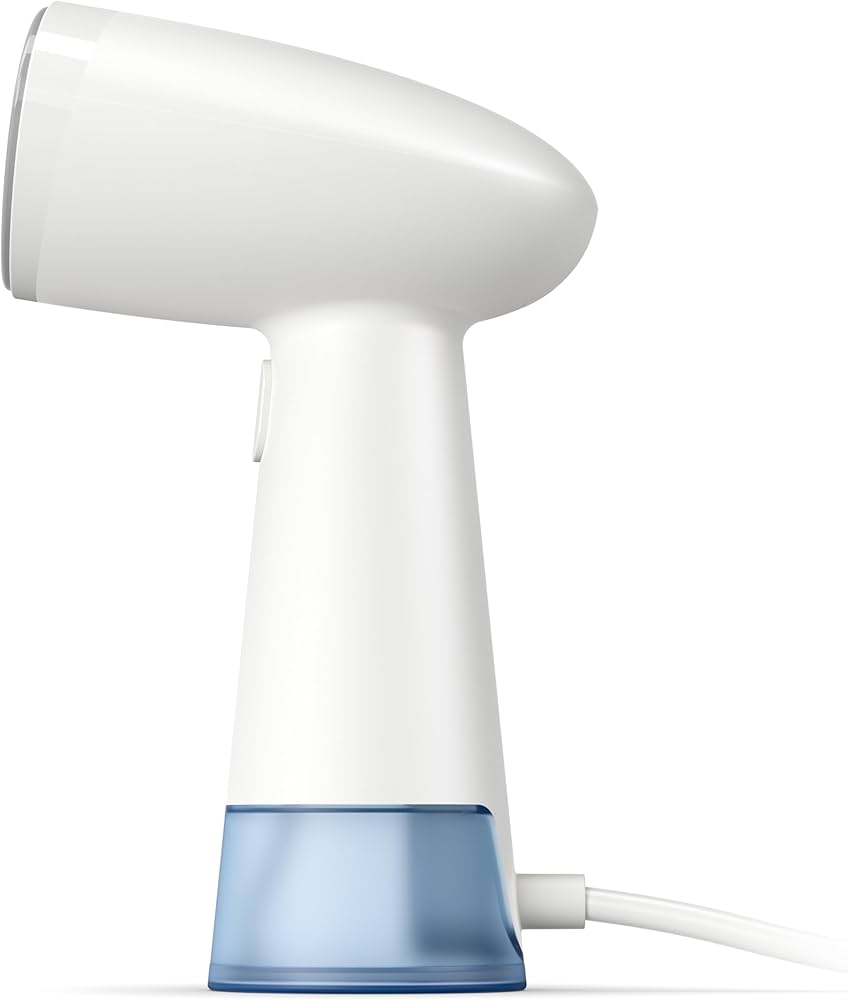 Philips HandHeld Steamer 1000 Series - 900W, Ready in 35 sec, 85 ml Water Tank, Compact, White & Blue STH1000/10