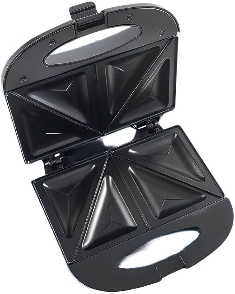 Trade Kite 2 Slice Sandwich Maker – Non-Stick, Stainless Steel, 750W – Compact Electric Toaster Press with Cool-Touch Handle, Lockable Lid & Indicator Lights