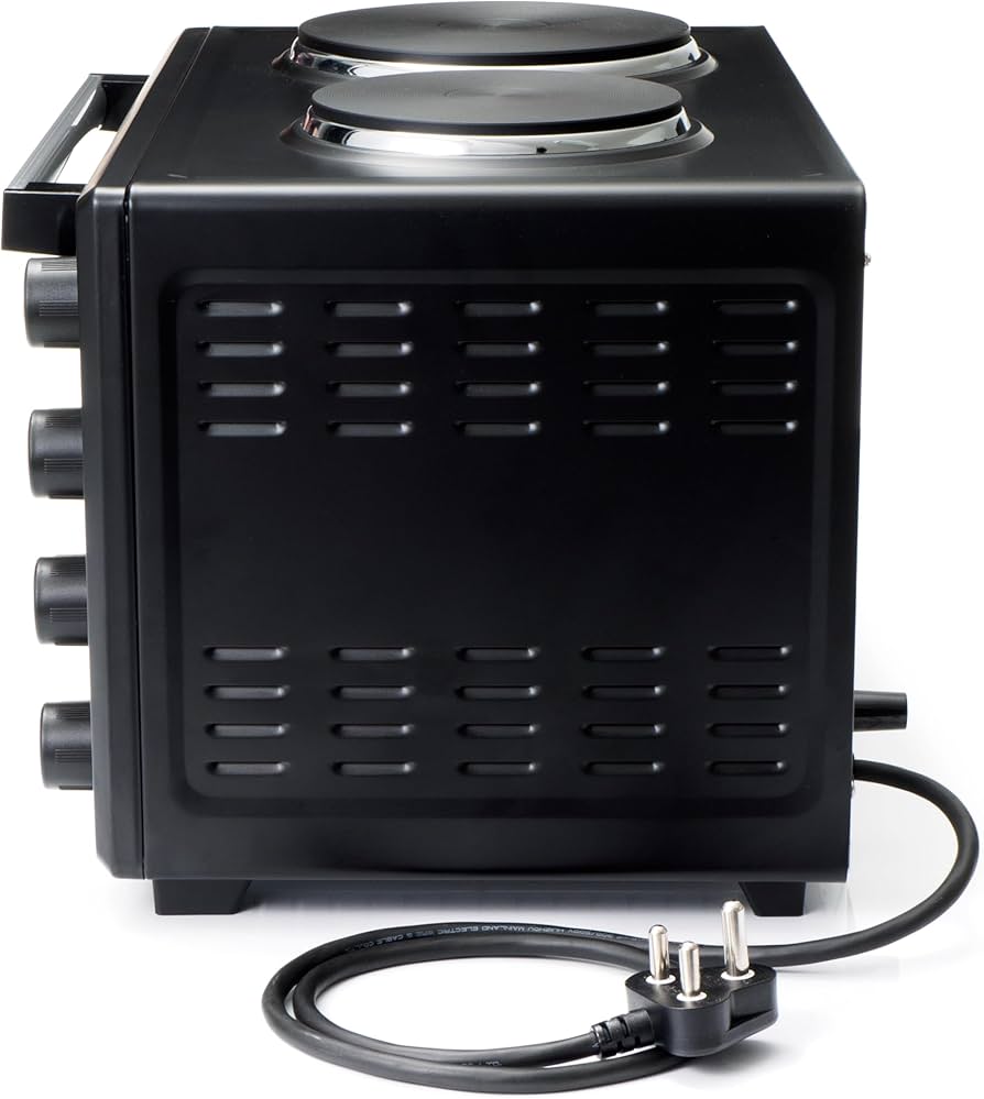 Defy 30 Litre Mini Oven - 2 solid plate top - Black MOH2330BL