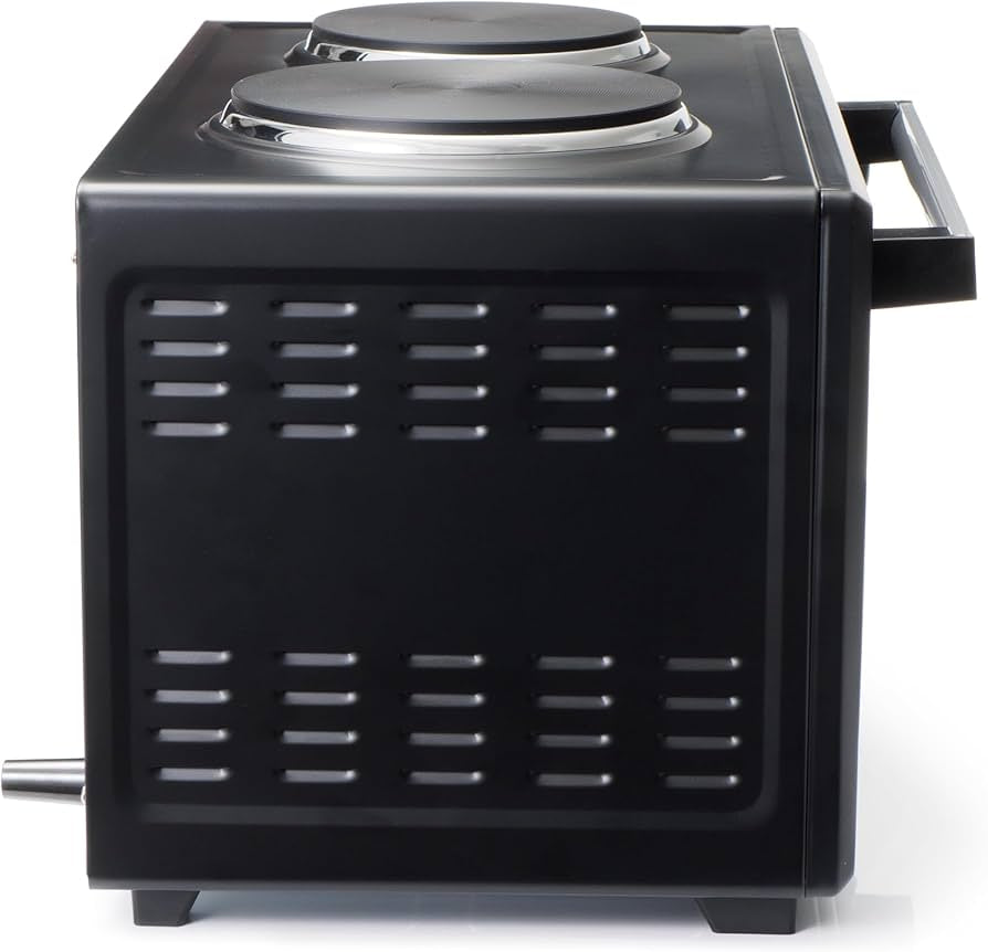 Defy 30 Litre Mini Oven - 2 solid plate top - Black MOH2330BL