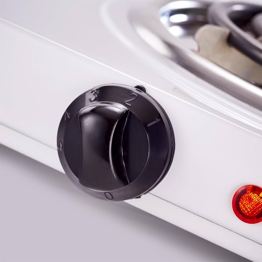 Pineware PDSH02 2000W Electric Double Spiral Hotplate, White