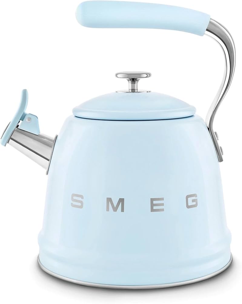 Smeg 2,3L Pastel Blue Whistling Kettle CKLW2001PB
