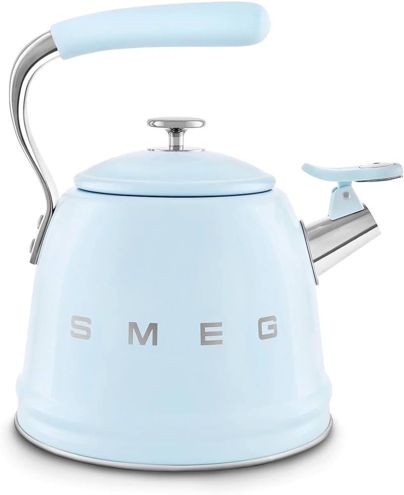 Smeg 2,3L Pastel Blue Whistling Kettle CKLW2001PB