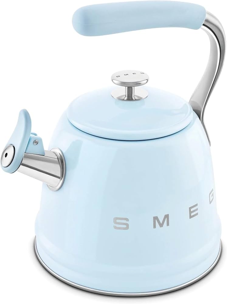 Smeg 2,3L Pastel Blue Whistling Kettle CKLW2001PB