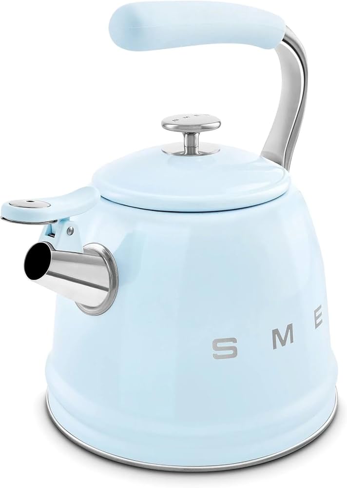 Smeg 2,3L Pastel Blue Whistling Kettle CKLW2001PB