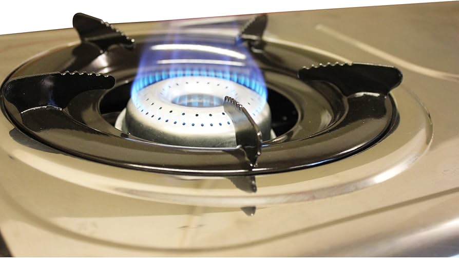 ALVA Double Burner LP Gas Stove with Stainless Steel Body and Auto Ignition for Home, Camping, 4x4ing, 2 Plate, LPGSA Certified, 12 Month Warranty