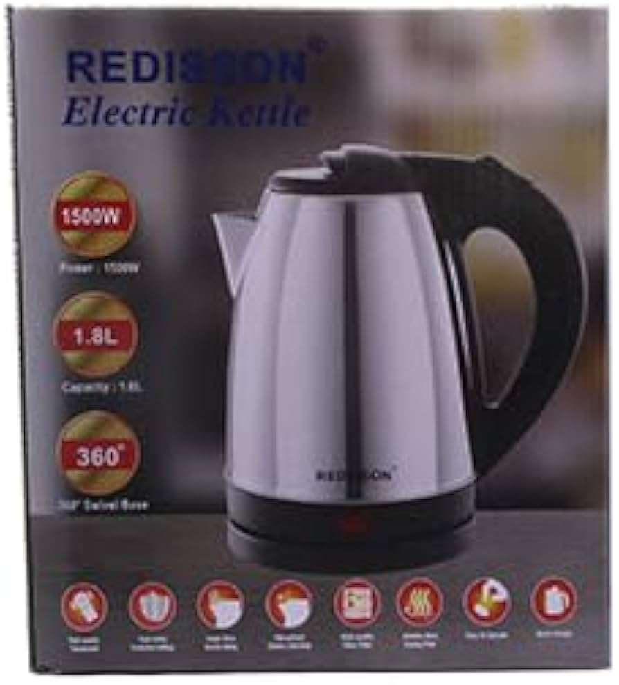 Stainless Steel 1.8 L Kettle Fast Boiling 1500 Watts Multi-Cooker