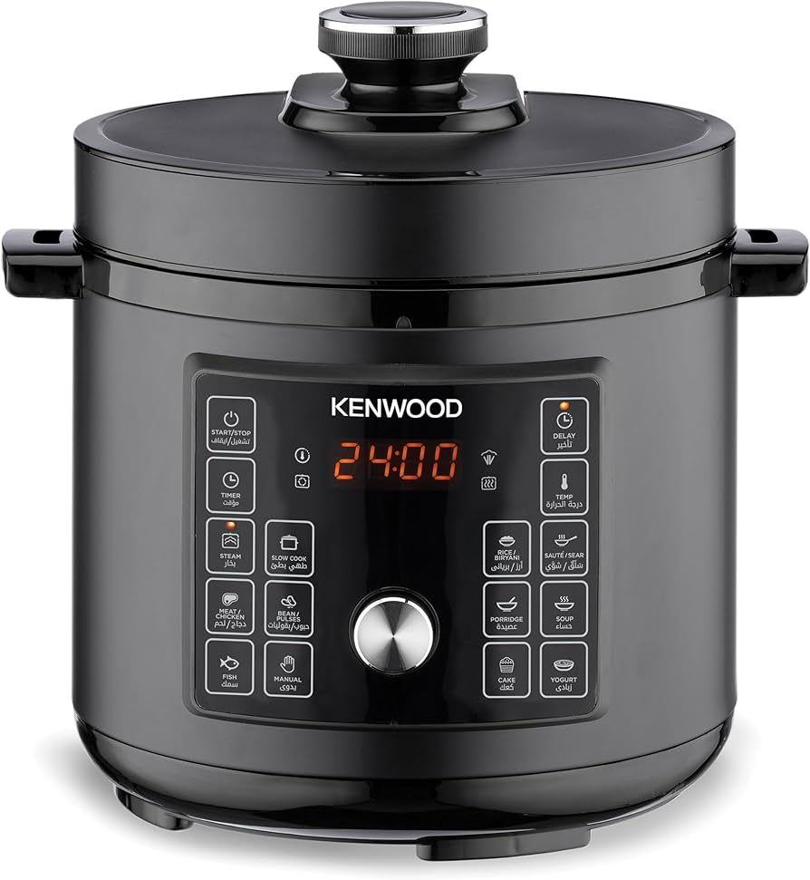 Kenwood PCM95.000BK 16-in-1 Electric Pressure Cooker, 8 Liter Capacity