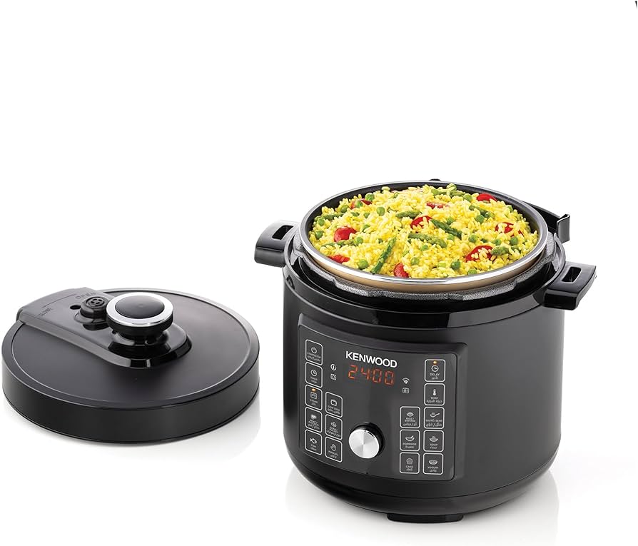 Kenwood PCM95.000BK 16-in-1 Electric Pressure Cooker, 8 Liter Capacity