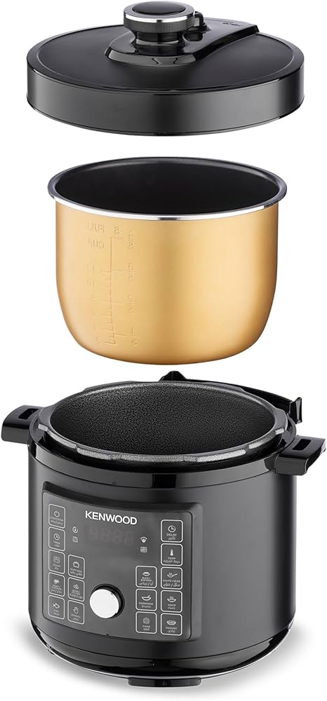 Kenwood PCM95.000BK 16-in-1 Electric Pressure Cooker, 8 Liter Capacity