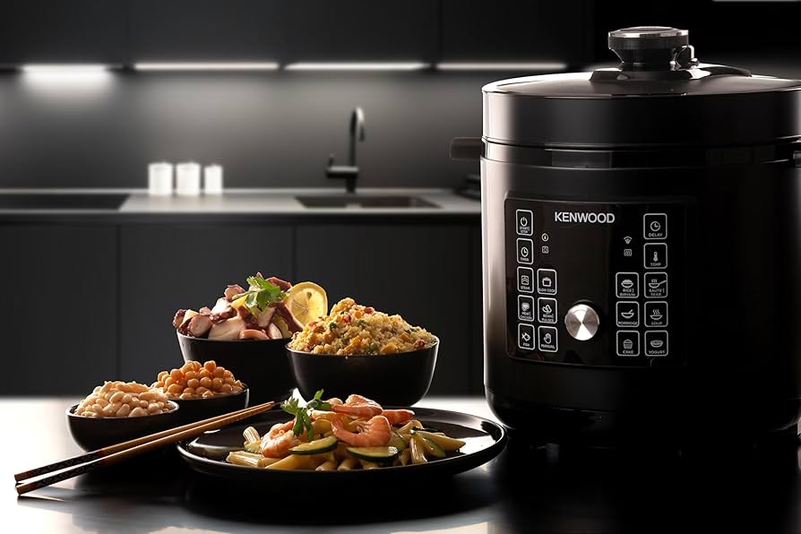 Kenwood PCM95.000BK 16-in-1 Electric Pressure Cooker, 8 Liter Capacity