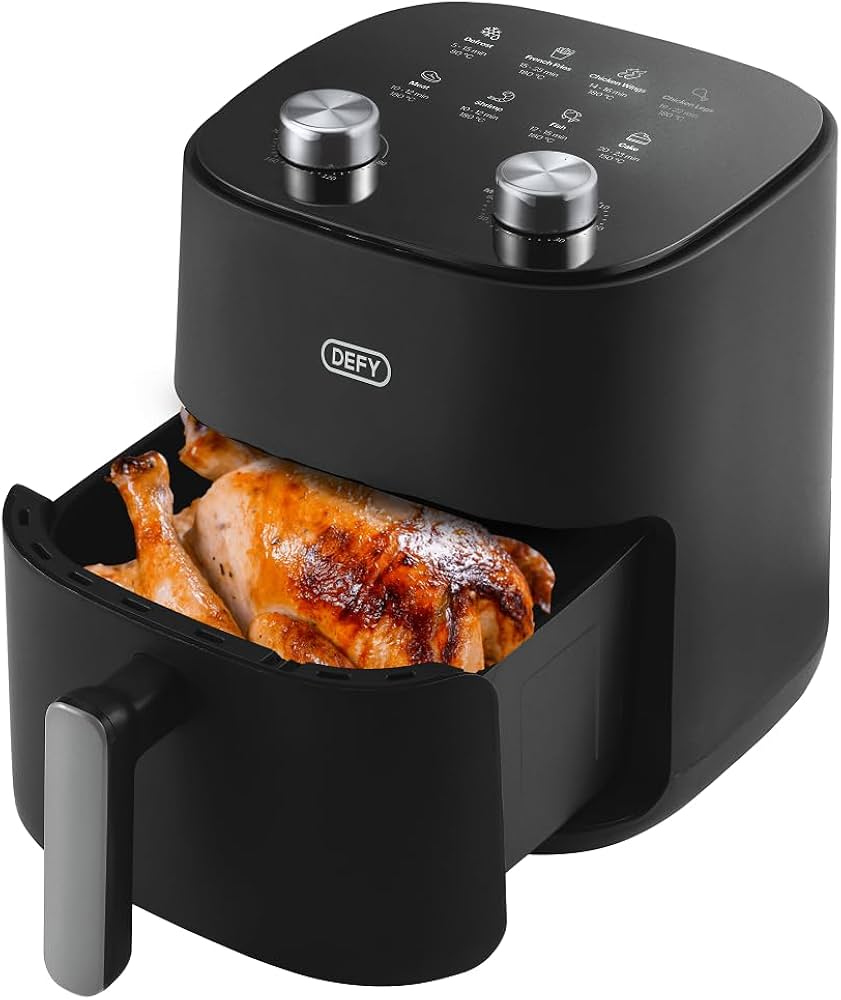 Defy DAF2347MBG 4.7L Matte Black & Silver Manual Air Fryer