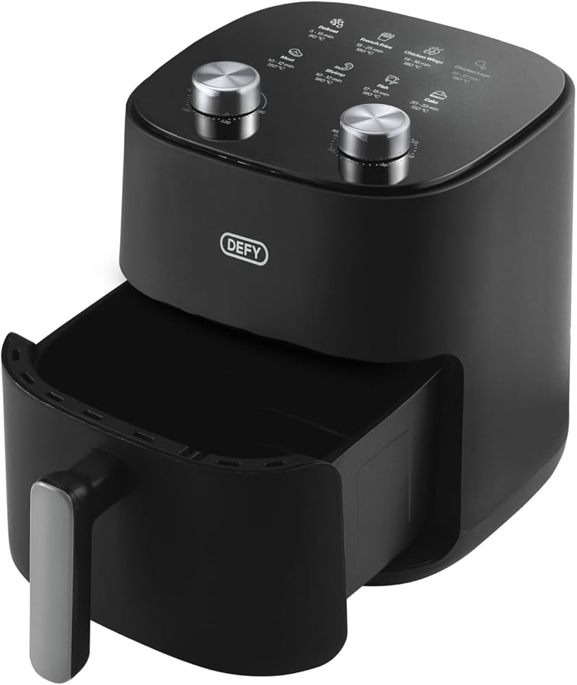 Defy DAF2347MBG 4.7L Matte Black & Silver Manual Air Fryer
