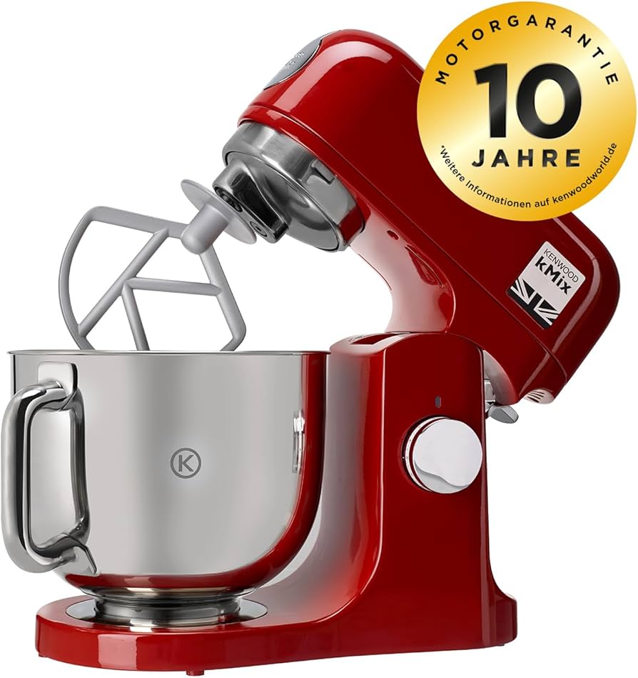 Kenwood KMX750AR Promo Range Full Colour KM Stand Mixer, Red