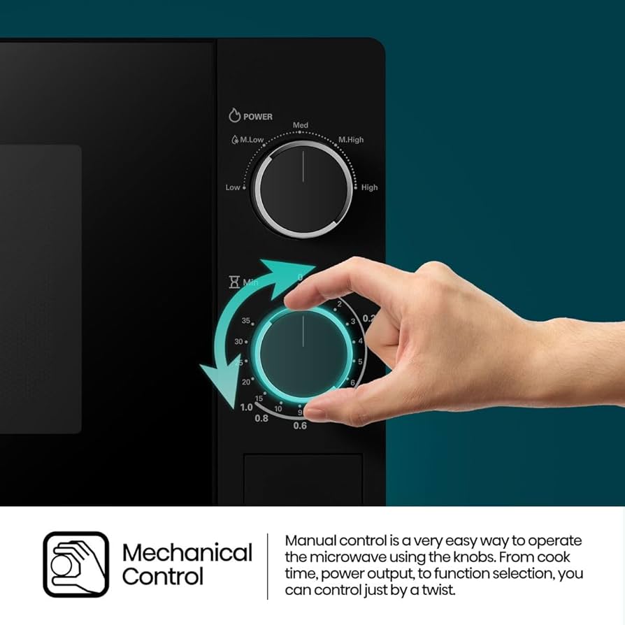 Hisense 20L Microwave, 5 Power Levels, Defrost Function, Premium Tempered Glass