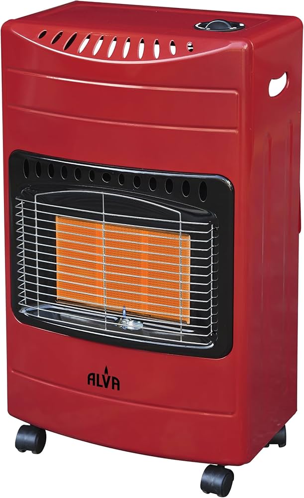 ALVA 3 Panel Luxurious Infrared Radiant Indoor Gas Heater | Red | LPGSA Certified | 12 Month Warranty