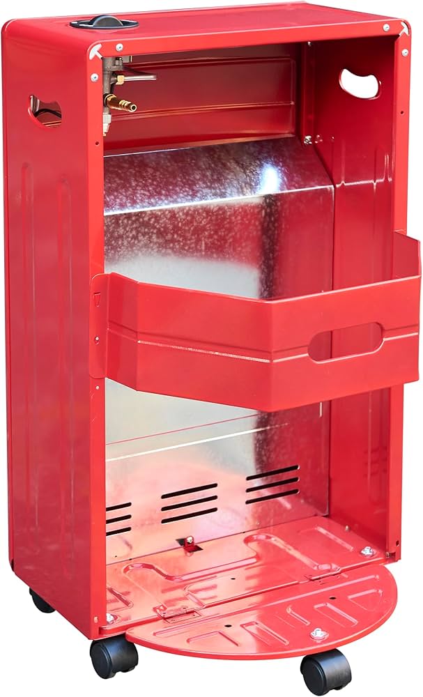 ALVA 3 Panel Luxurious Infrared Radiant Indoor Gas Heater | Red | LPGSA Certified | 12 Month Warranty