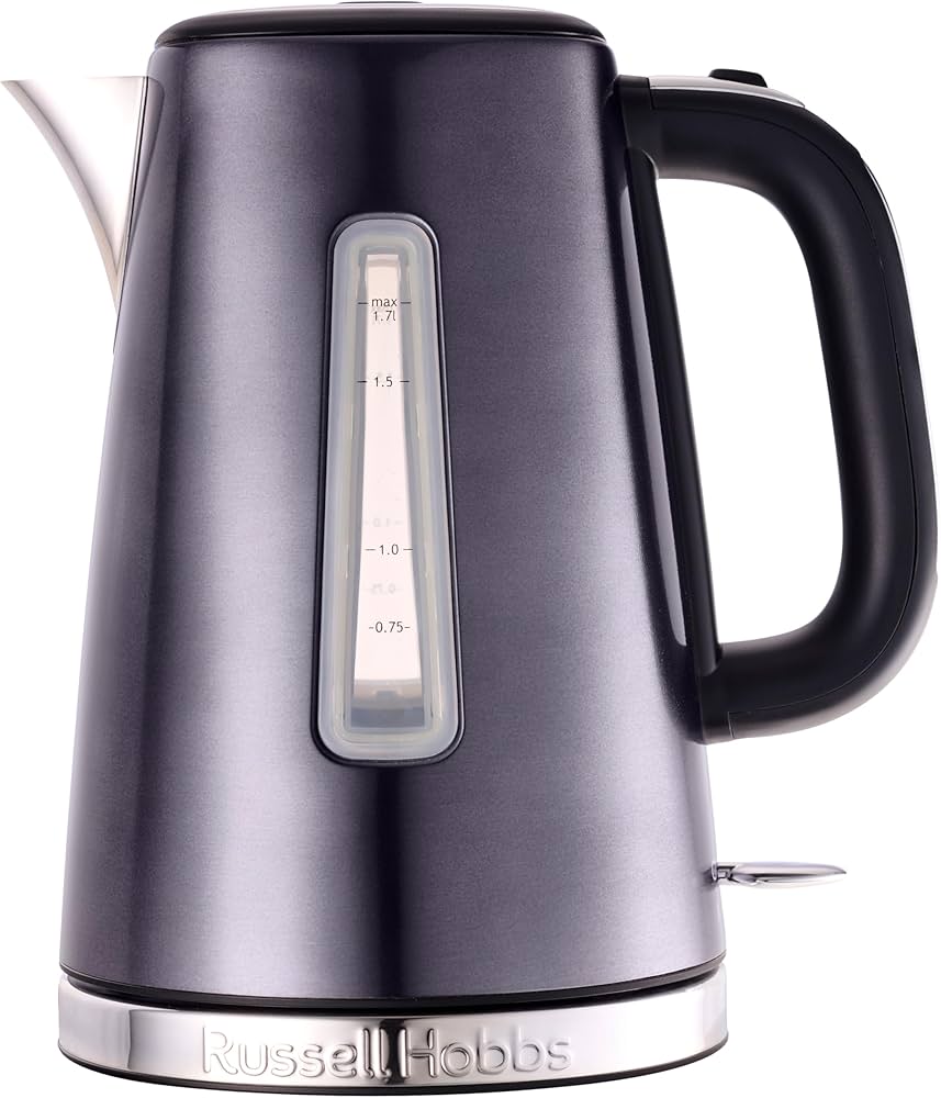Russell Hobbs 2400W Luna Cordless Kettle, 1.7 Liter Capacity, Moonlight Grey