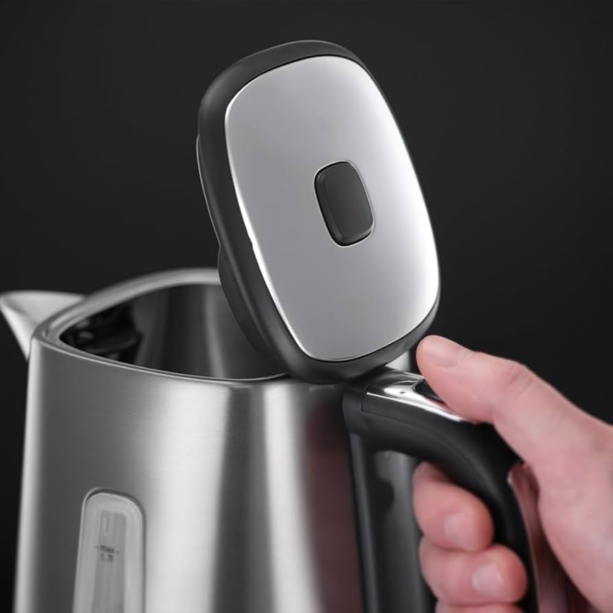Russell Hobbs 2400W Luna Cordless Kettle, 1.7 Liter Capacity, Moonlight Grey